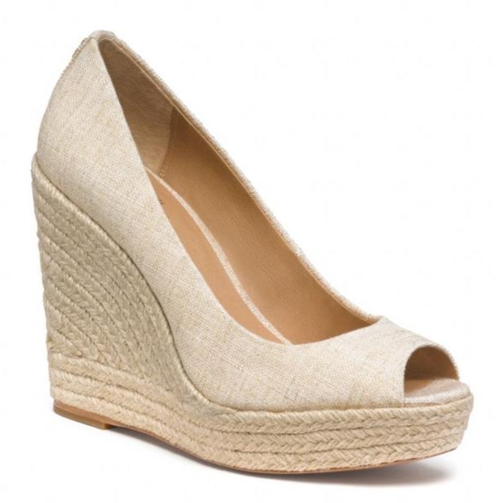 Coach Milan Linen Espadrille Wedges